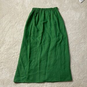 Reformation Green linen maxi Women's Skirt Sz 4